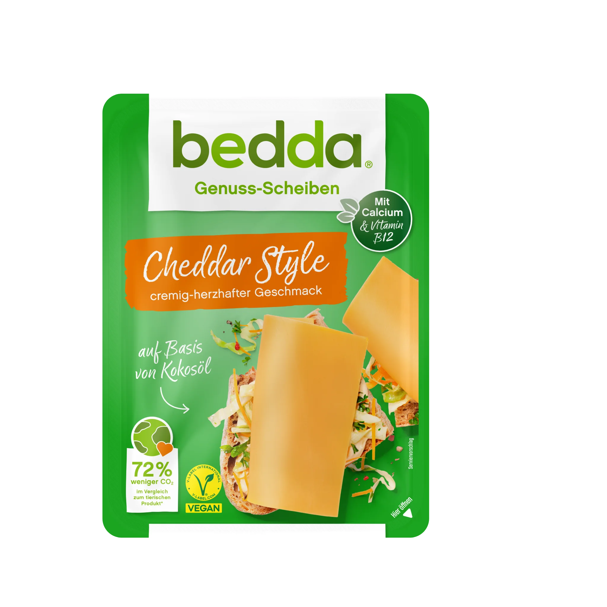 bedda Scheiben Cheddar Style in der 150-g-Packung